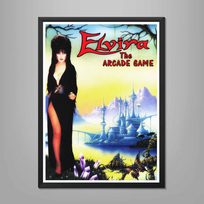 Elvira The Arcade Game Poster